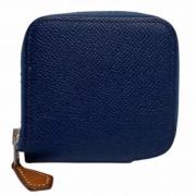 Pre-owned Leather wallets Hermès Vintage , Blue , Dames