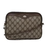 Pre-owned Leather gucci-bags Gucci Vintage , Beige , Dames