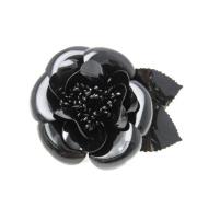 Pre-owned Plastic brooches Chanel Vintage , Black , Dames