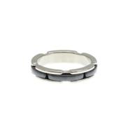 Pre-owned Metal rings Chanel Vintage , Gray , Dames