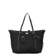 Pre-owned Canvas totes Prada Vintage , Black , Dames