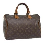 Pre-owned Canvas handbags Louis Vuitton Vintage , Brown , Dames