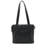 Pre-owned Leather totes Chanel Vintage , Black , Dames