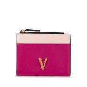 Pre-owned Leather wallets Versace Pre-owned , Pink , Dames