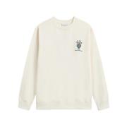 Crème Sweatshirt met Vaas Ontwerp Drole de Monsieur , Beige , Heren