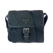 Pre-owned Canvas prada-bags Prada Vintage , Black , Dames