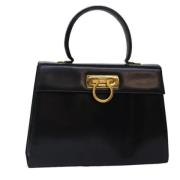 Pre-owned Leather handbags Salvatore Ferragamo Pre-owned , Black , Dam...