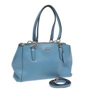 Pre-owned Leather handbags Coach Pre-owned , Blue , Dames