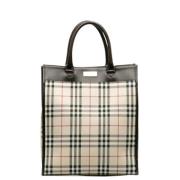 Pre-owned Canvas handbags Burberry Vintage , Beige , Dames