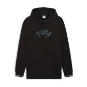 Paris Play Hoodie Katoen Zwart Puma , Black , Heren