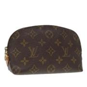 Pre-owned Canvas pouches Louis Vuitton Vintage , Brown , Dames