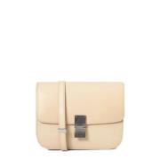 Pre-owned Leather celine-bags Celine Vintage , Beige , Dames