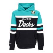 Anaheim Ducks Head Coach Hoodie Mitchell & Ness , Black , Heren