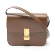 Pre-owned Leather shoulder-bags Celine Vintage , Brown , Dames