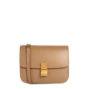 Pre-owned Leather celine-bags Celine Vintage , Beige , Dames