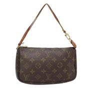 Pre-owned Canvas pouches Louis Vuitton Vintage , Brown , Dames