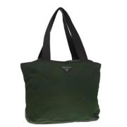 Pre-owned Fabric totes Prada Vintage , Green , Dames