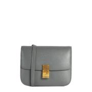 Pre-owned Leather celine-bags Celine Vintage , Gray , Dames