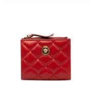 Pre-owned Leather wallets Versace Pre-owned , Red , Dames