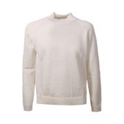 Merino Wol Coltrui Trui Wit Zanone , White , Heren