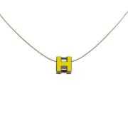 Pre-owned Metal necklaces Hermès Vintage , Gray , Dames