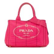 Pre-owned Canvas handbags Prada Vintage , Pink , Dames