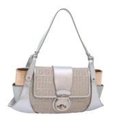 Pre-owned Canvas handbags Fendi Vintage , Gray , Dames