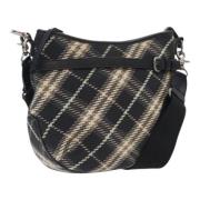 Pre-owned Canvas shoulder-bags Burberry Vintage , Black , Dames