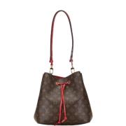 Pre-owned Canvas handbags Louis Vuitton Vintage , Brown , Dames