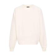 Beige Typo Sweatshirt Losse Pasvorm Jacquemus , Beige , Heren