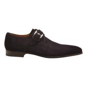 Blauwe Suède Enkelspanschoenen Magnanni , Blue , Heren