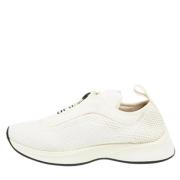 Pre-owned Leather sneakers Dior Vintage , White , Heren