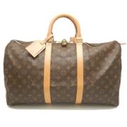 Pre-owned Canvas handbags Louis Vuitton Vintage , Brown , Unisex