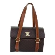 Pre-owned Canvas celine-bags Celine Vintage , Brown , Dames