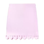 Roze Mini Rok met Hart Detail Mach & Mach , Pink , Dames