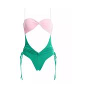 Nyssa Badpak in Roze-Groen Agua by Agua Bendita , Green , Dames