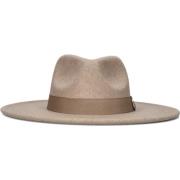 Elegante Taupe Hoed voor Vrouwen Notre-v , Beige , Dames