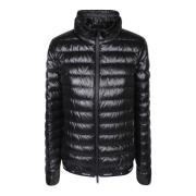 Luxe Veren-gevoerde Donsjas Moncler , Black , Dames