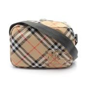 Pre-owned Canvas shoulder-bags Burberry Vintage , Beige , Dames