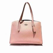 Pre-owned Leather handbags Coach Pre-owned , Pink , Dames