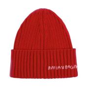 Rode Logo Beanie Muts Ruslan Baginskiy , Red , Dames