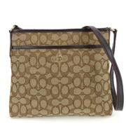 Pre-owned Canvas shoulder-bags Coach Pre-owned , Brown , Dames