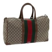 Pre-owned Canvas gucci-bags Gucci Vintage , Beige , Dames