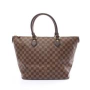 Pre-owned Canvas handbags Louis Vuitton Vintage , Brown , Dames