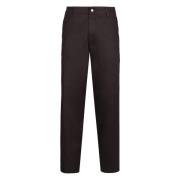 Katoenen Stretchbroek met Achterzakken Emporio Armani , Black , Heren