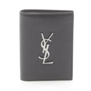 Pre-owned Leather wallets Yves Saint Laurent Vintage , Black , Heren