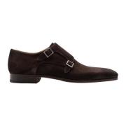 Stijlvolle Monkschoenen Donkerbruin Magnanni , Brown , Heren