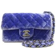 Pre-owned Canvas chanel-bags Chanel Vintage , Blue , Dames