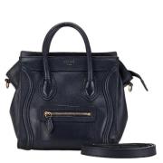 Pre-owned Leather handbags Celine Vintage , Blue , Dames