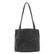 Pre-owned Leather chanel-bags Chanel Vintage , Black , Dames